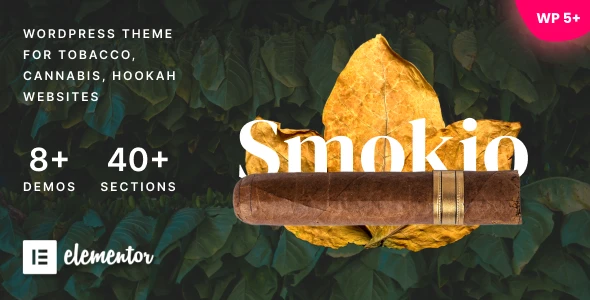Smokio – Tobacco & Cannabis WordPress Theme